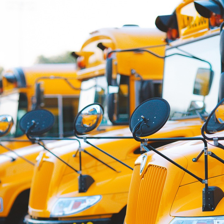 school bus fleet