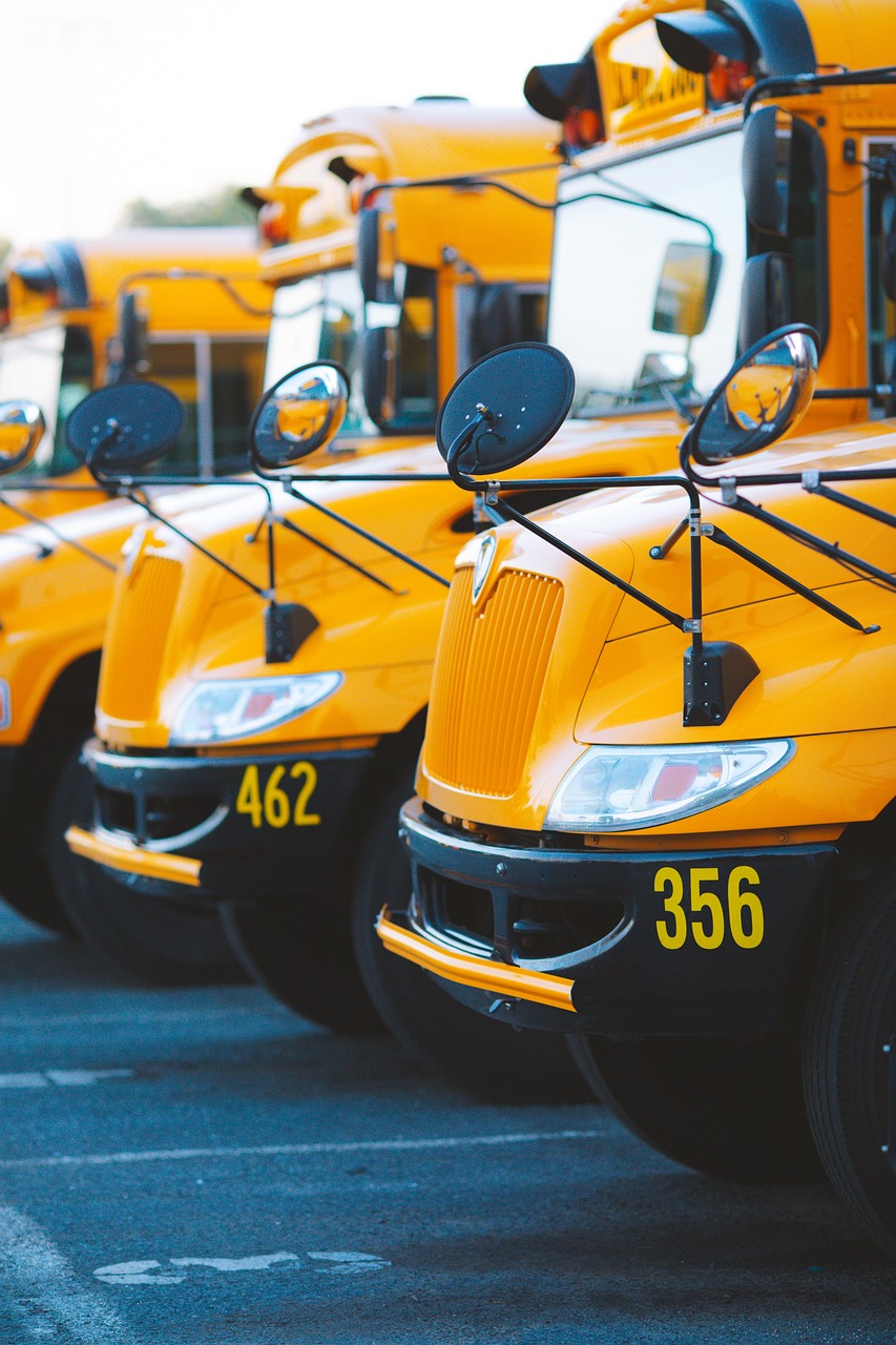 school bus on road